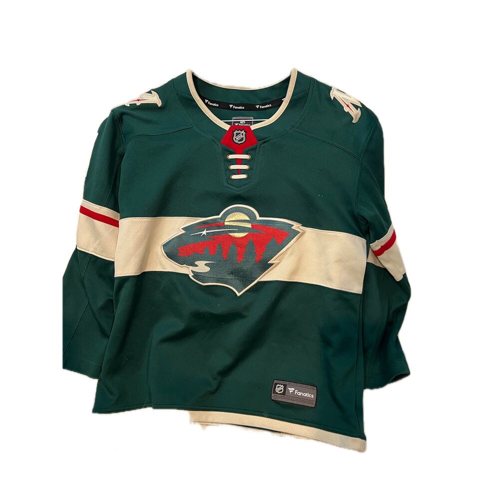 Minnesota Wild Womens Home Hockey Jersey Green Youth Lar- XL